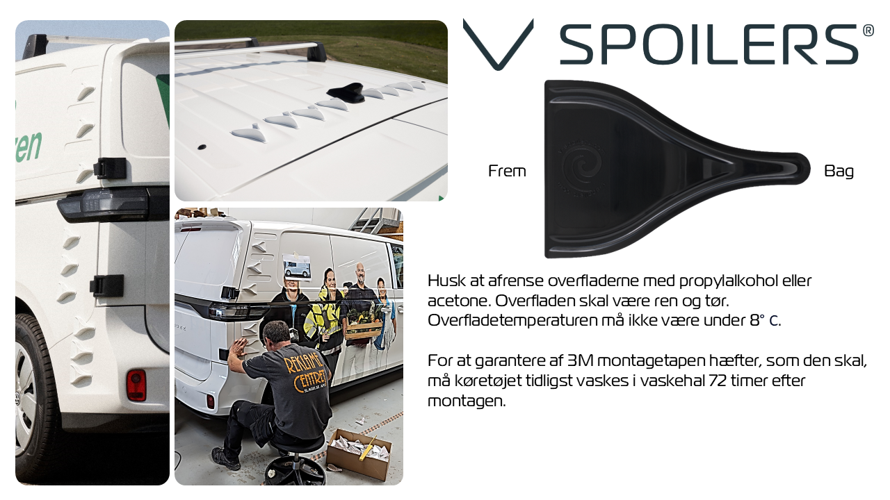 V Spoilers til VW ID. Buzz (Kit med 30 stk.)
