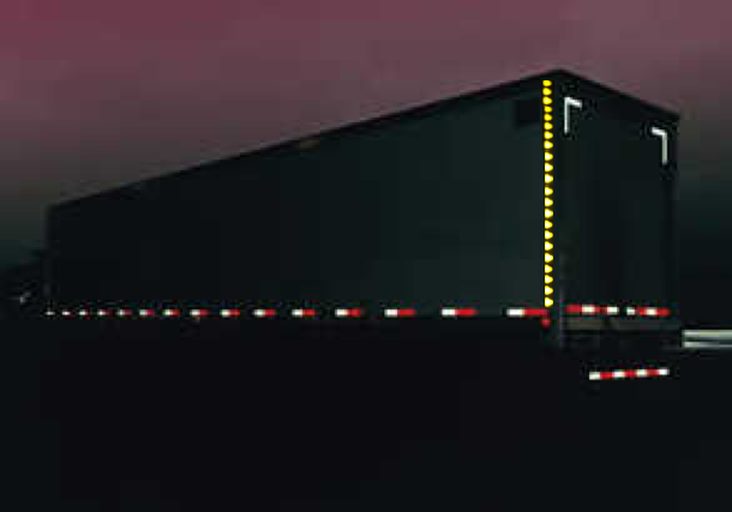 V Spoilers til SEMI trailer (Kit med 20 stk paneler.)